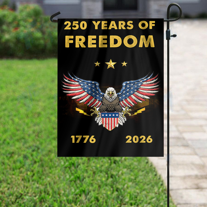 250 Years of Freedom Eagle Garden Flag
