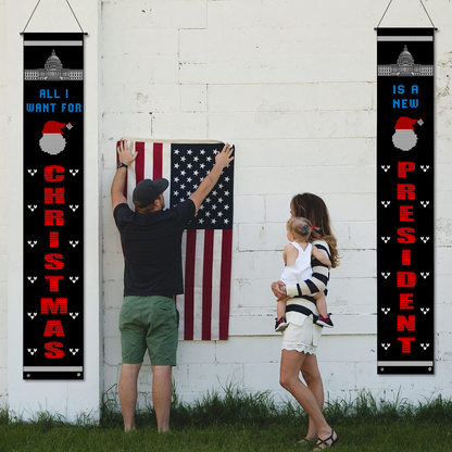 All I Want For Christmas Porch Yard Flag 2