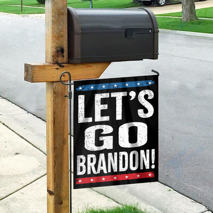 Stars and Stripes - Let's Go Brandon House Flag