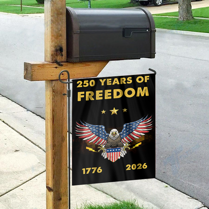250 Years of Freedom Eagle Garden Flag