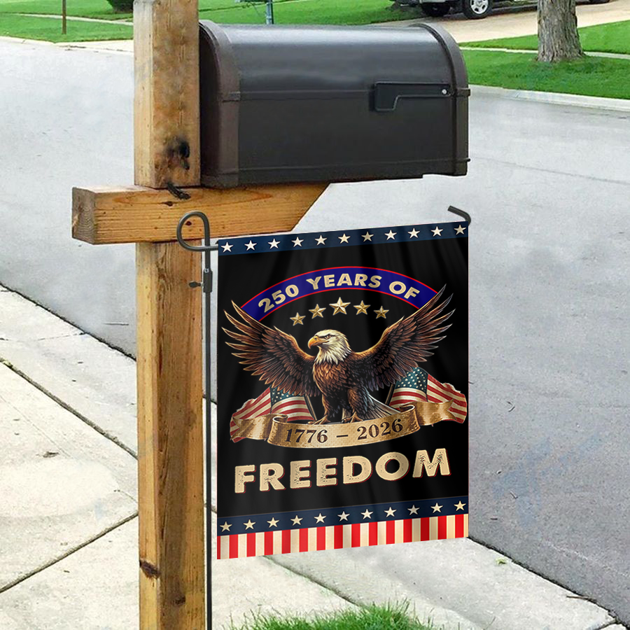 250 Years of Freedom Garden Flag