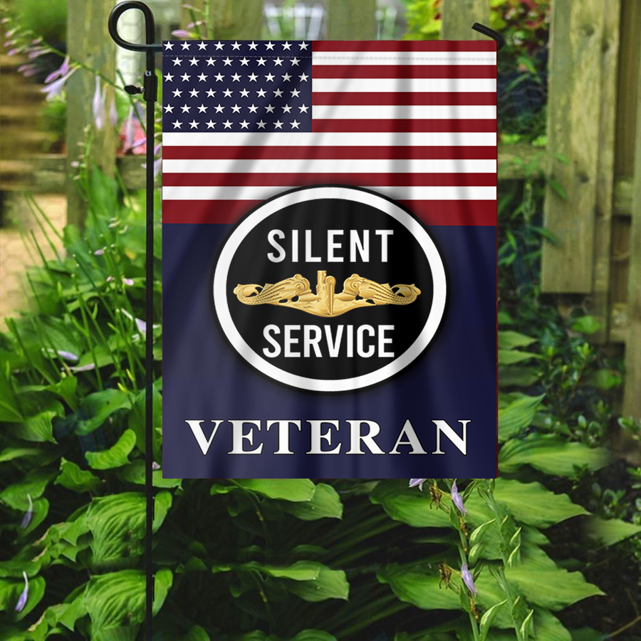 Silent Service Gold Garden Flag