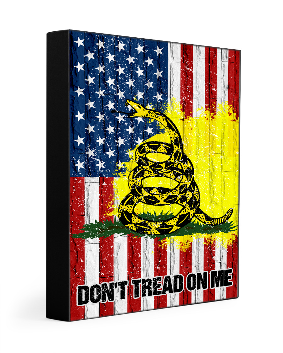Don't Tread On Me USA Deluxe Portrait Canvas 1.5in Frame