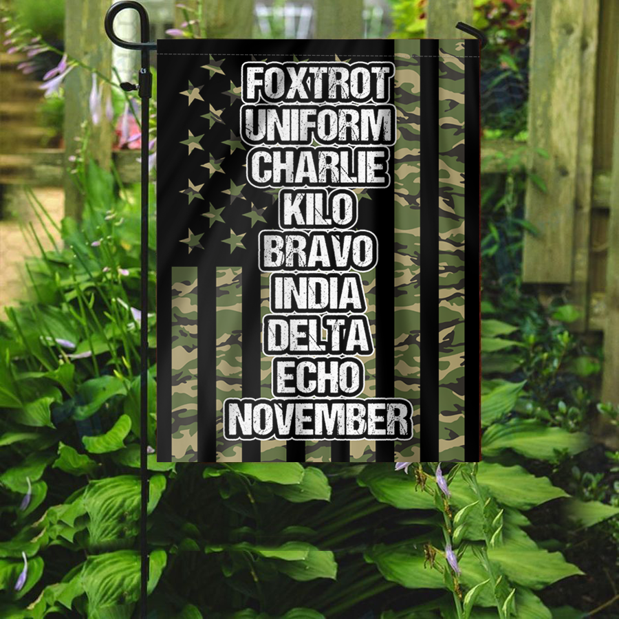 Foxtrot Uniform Charlie Kilo Phonetics House Flag