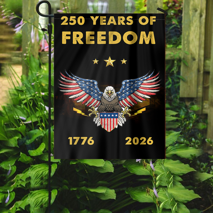 250 Years of Freedom Eagle Garden Flag