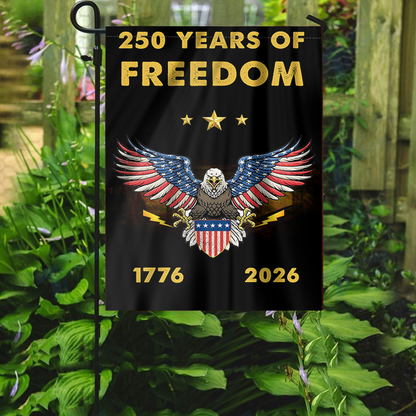 250 Years of Freedom Eagle Garden Flag