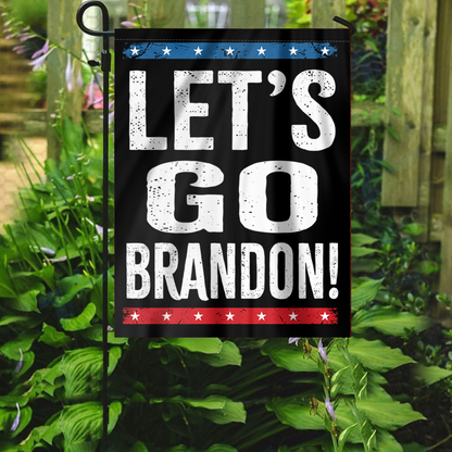 Stars and Stripes - Let's Go Brandon House Flag