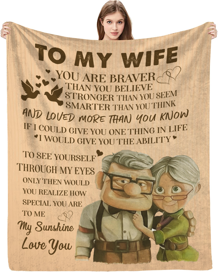 To My Wife - You Are Braver Blanket