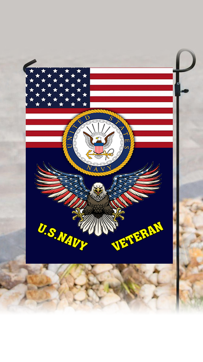 U.S. Navy Veteran Garden Flag