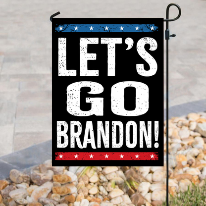Stars and Stripes - Let's Go Brandon House Flag