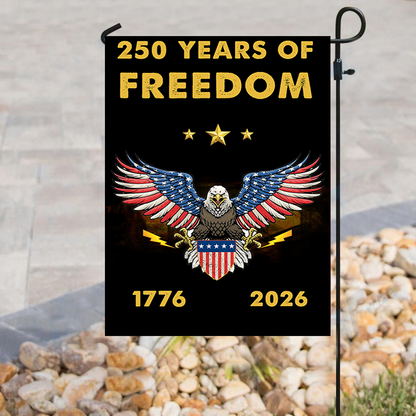250 Years of Freedom Eagle Garden Flag