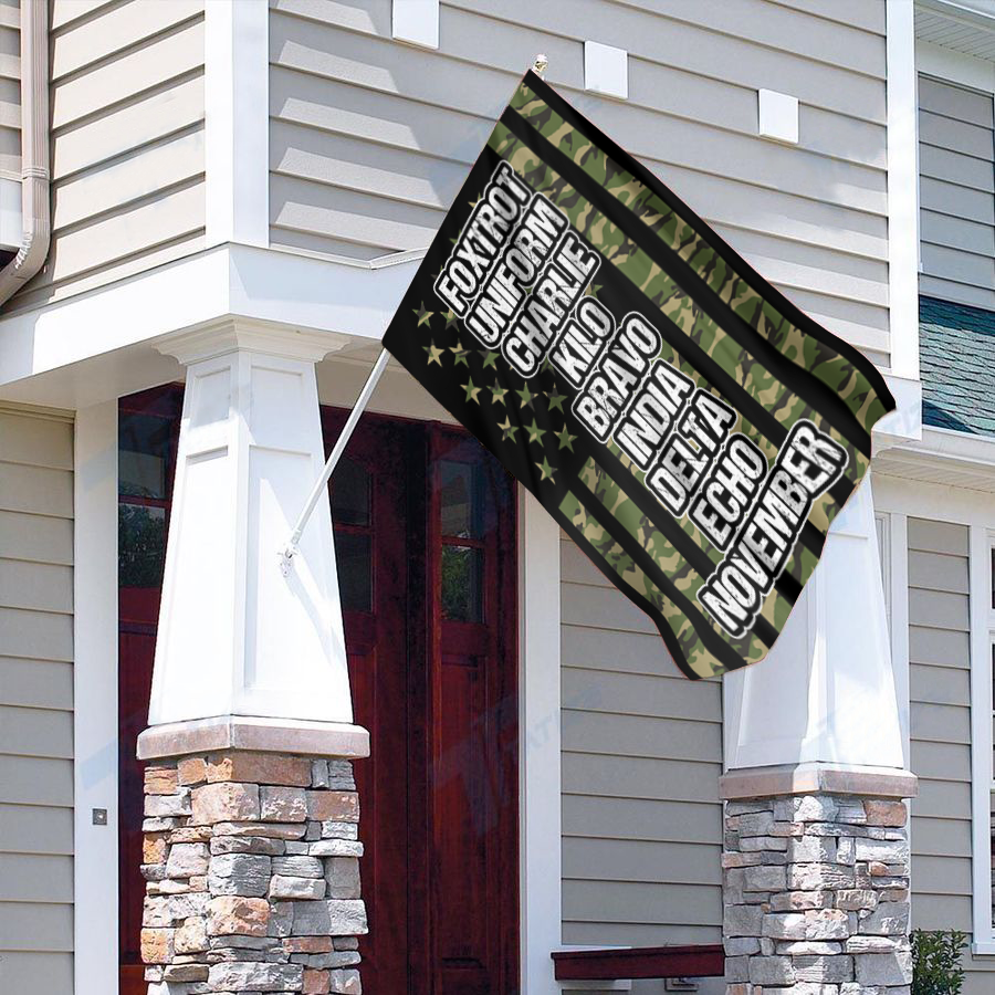 Foxtrot Uniform Charlie Kilo Phonetics House Flag