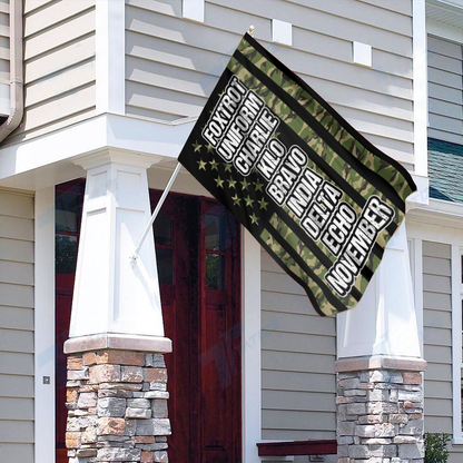 Foxtrot Uniform Charlie Kilo Phonetics House Flag