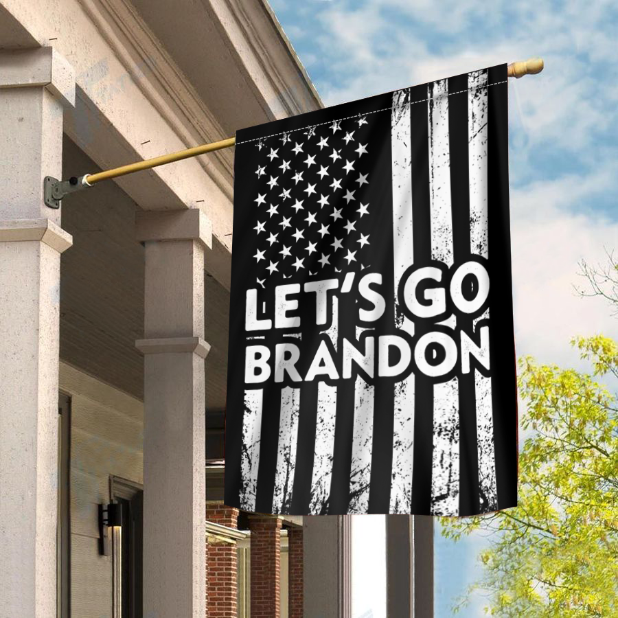 USA Flag - Let's Go Brandon House Flag