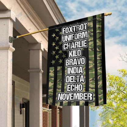 Foxtrot Uniform Charlie Kilo Phonetics House Flag