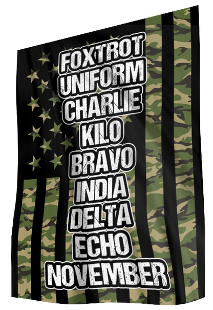 Foxtrot Uniform Charlie Kilo Phonetics House Flag