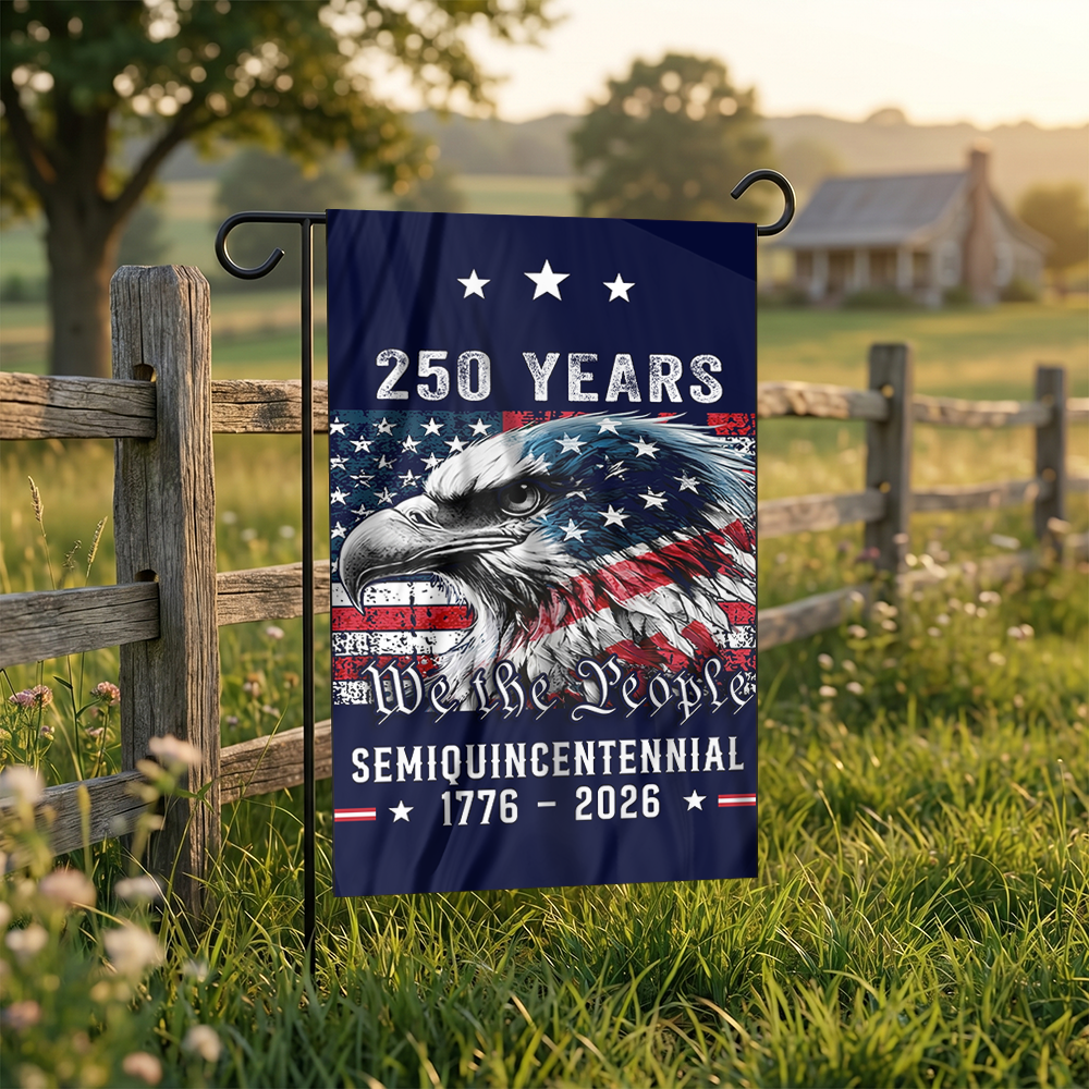250 Years Semi -Quincentennial Garden Flag