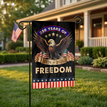 250 Years of Freedom Garden Flag