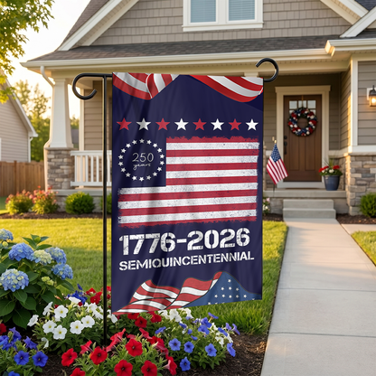 1776 - 2026 Semiquincentennial Garden Flag