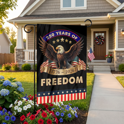 250 Years of Freedom Garden Flag