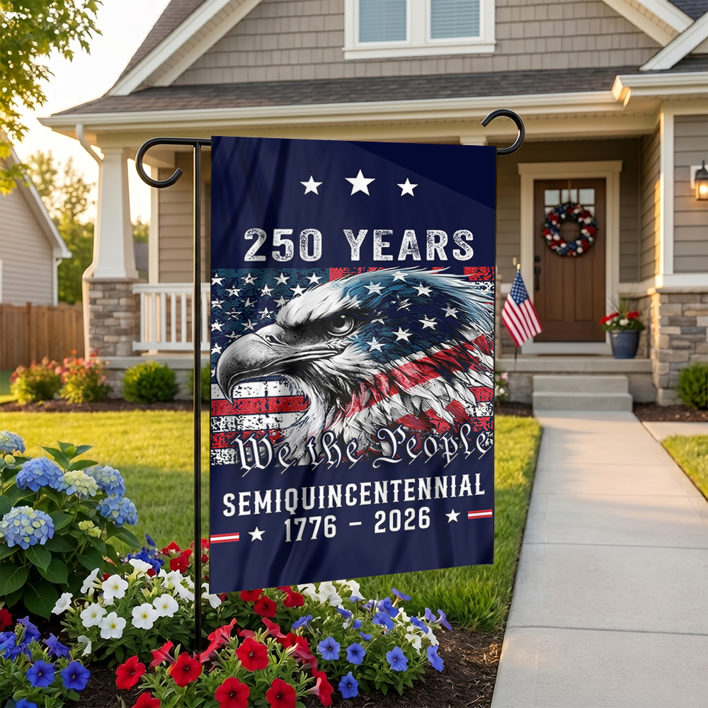 250 Years Semi -Quincentennial Garden Flag