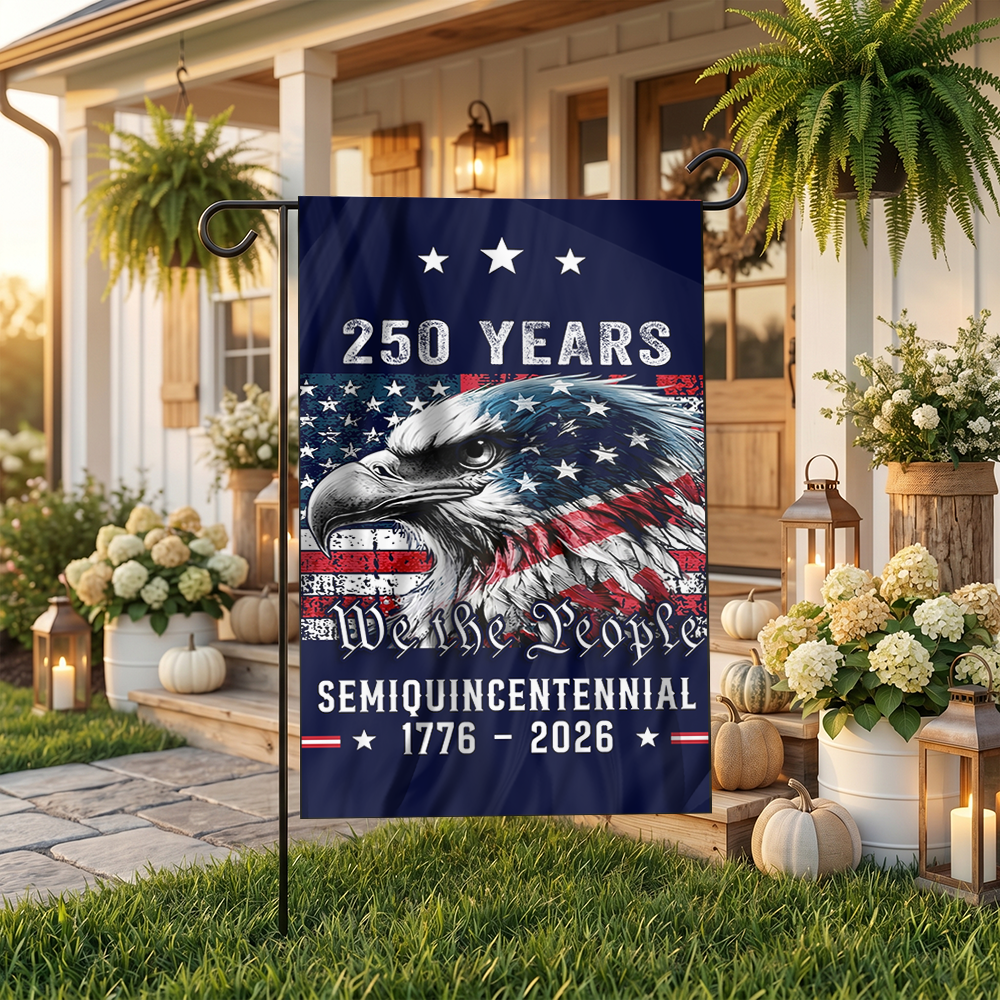250 Years Semi -Quincentennial Garden Flag