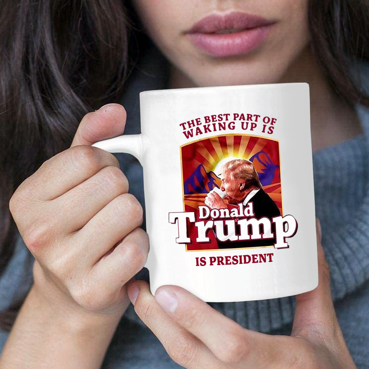 The Best Part of Waking Up 11 oz. White Mug