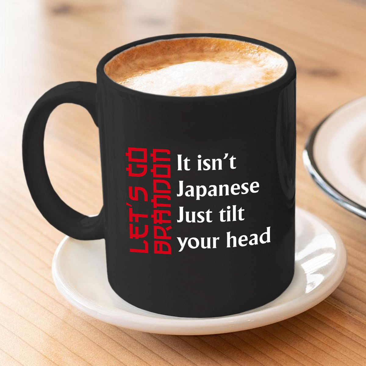 LGB Japanese Tilt 11 oz. Black Mug