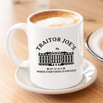 Traitor Joe 11 oz. White Mug