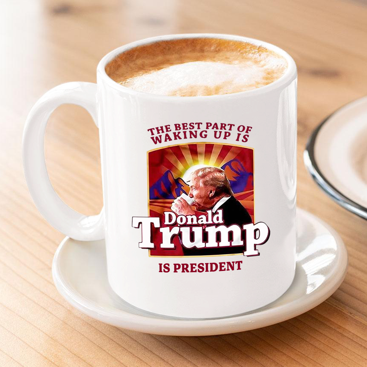 The Best Part of Waking Up 11 oz. White Mug