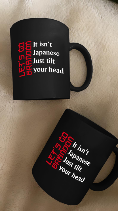 LGB Japanese Tilt 11 oz. Black Mug