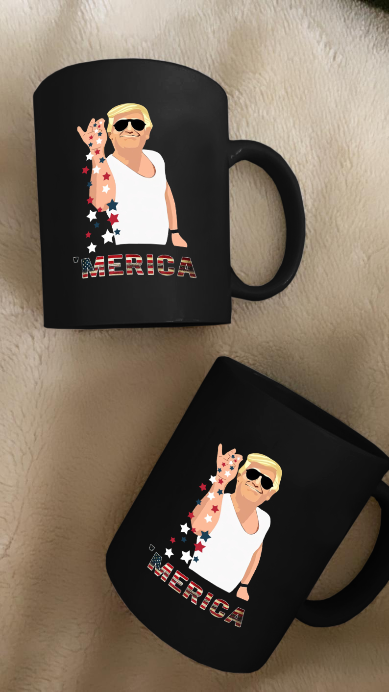 'MERICA 11 oz. Black Mug