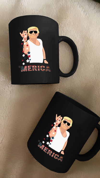 'MERICA 11 oz. Black Mug