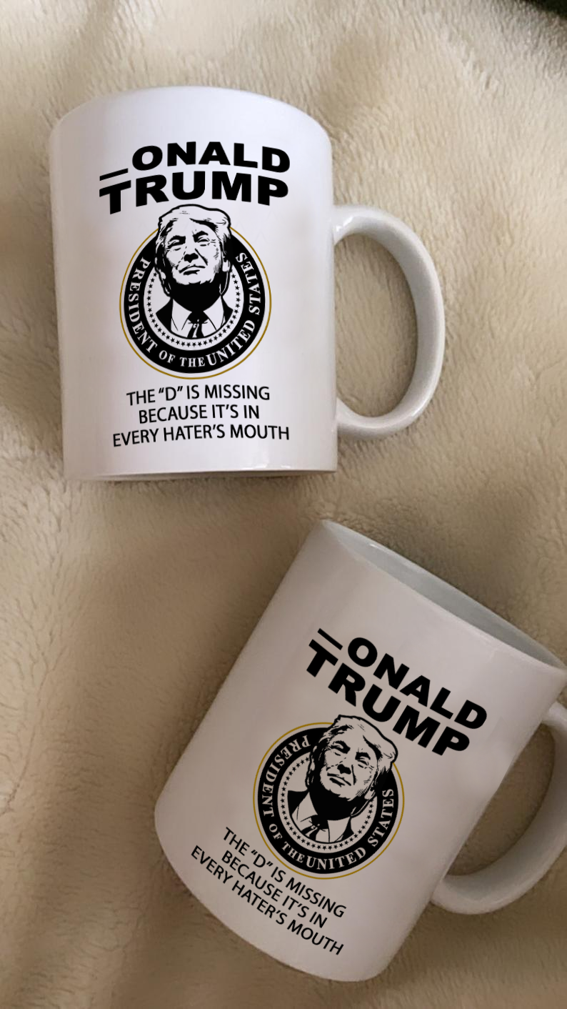 Missing D 11 oz. White Mug