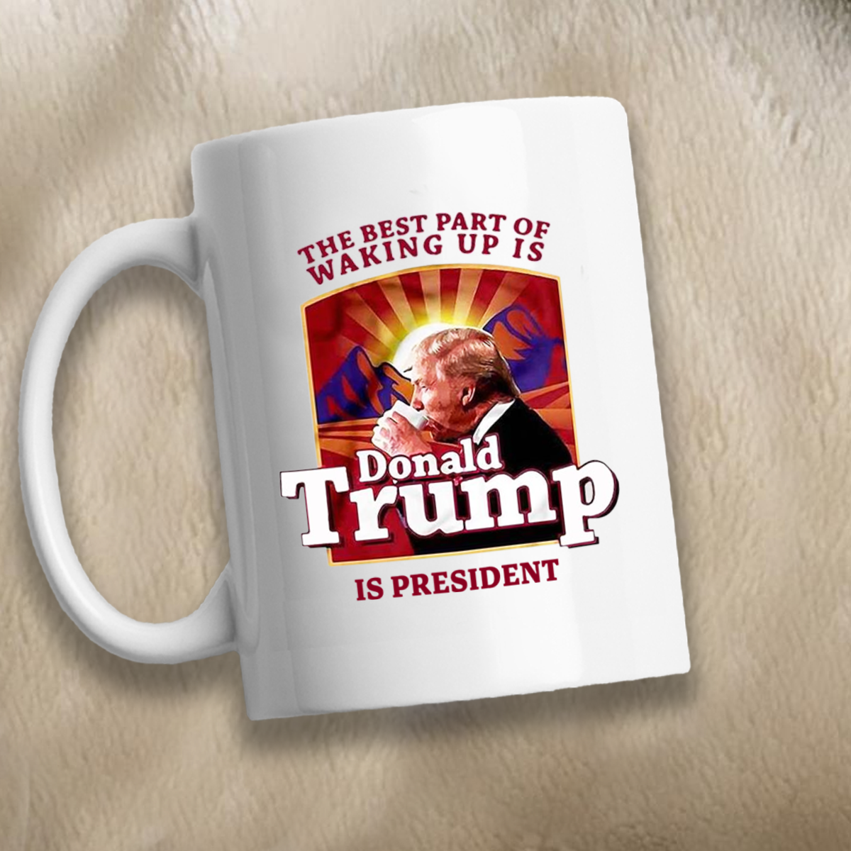 The Best Part of Waking Up 11 oz. White Mug
