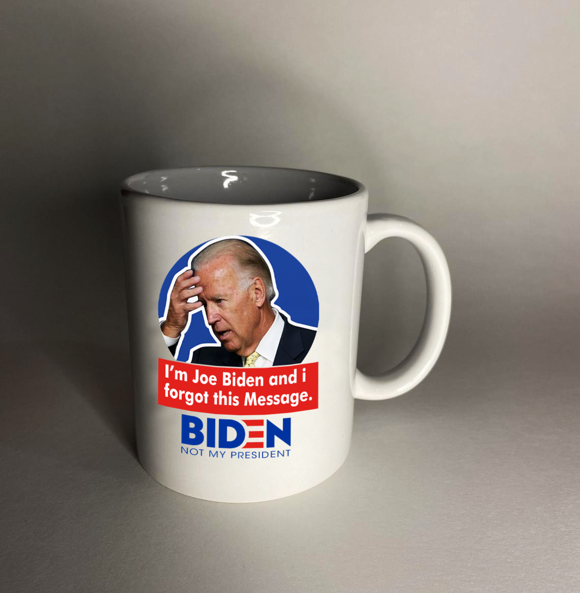 Forgetful Biden 11 oz. White Mug