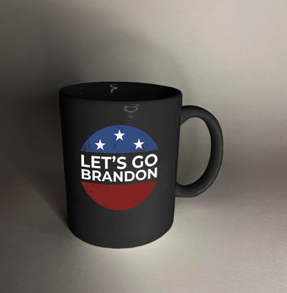 Let's Go Brandon Stars 11 oz. Black Mug