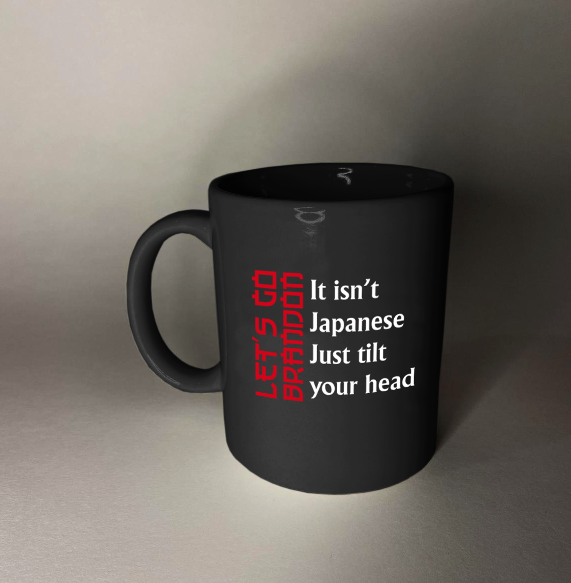LGB Japanese Tilt 11 oz. Black Mug