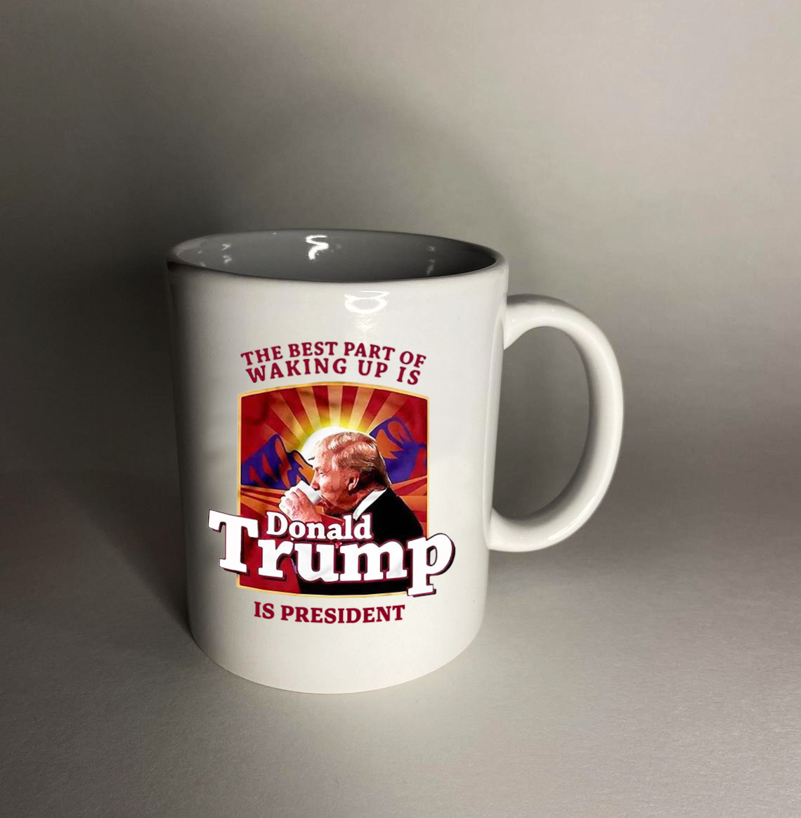 The Best Part of Waking Up 11 oz. White Mug