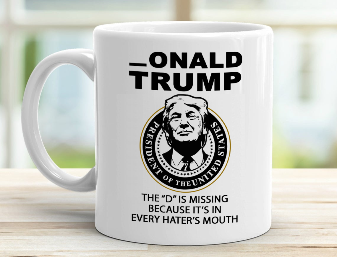 Missing D 11 oz. White Mug