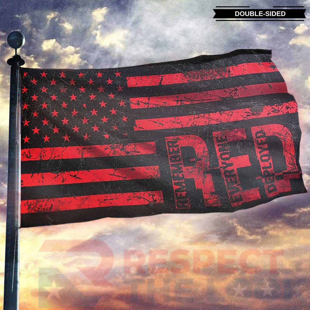 Remember Everyone Deployed American Flag