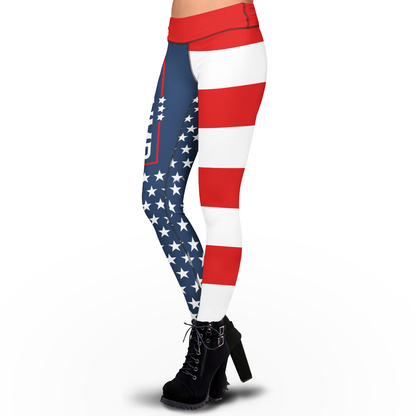 Pre-Release Trump Keep America Great 2024 USA Flag - Sublimation Leggings