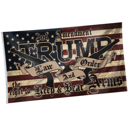 Stolen Election Stand + 3x5' Trump LNO Flag