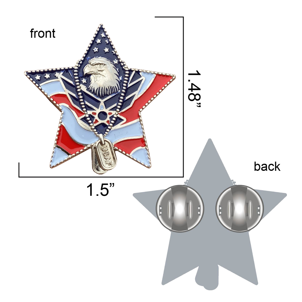 US Air Force Veteran Pin