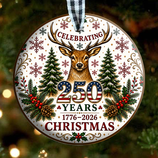Celebrating 250 Years Circle Ornament