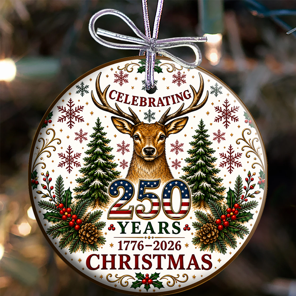 Celebrating 250 Years Circle Ornament