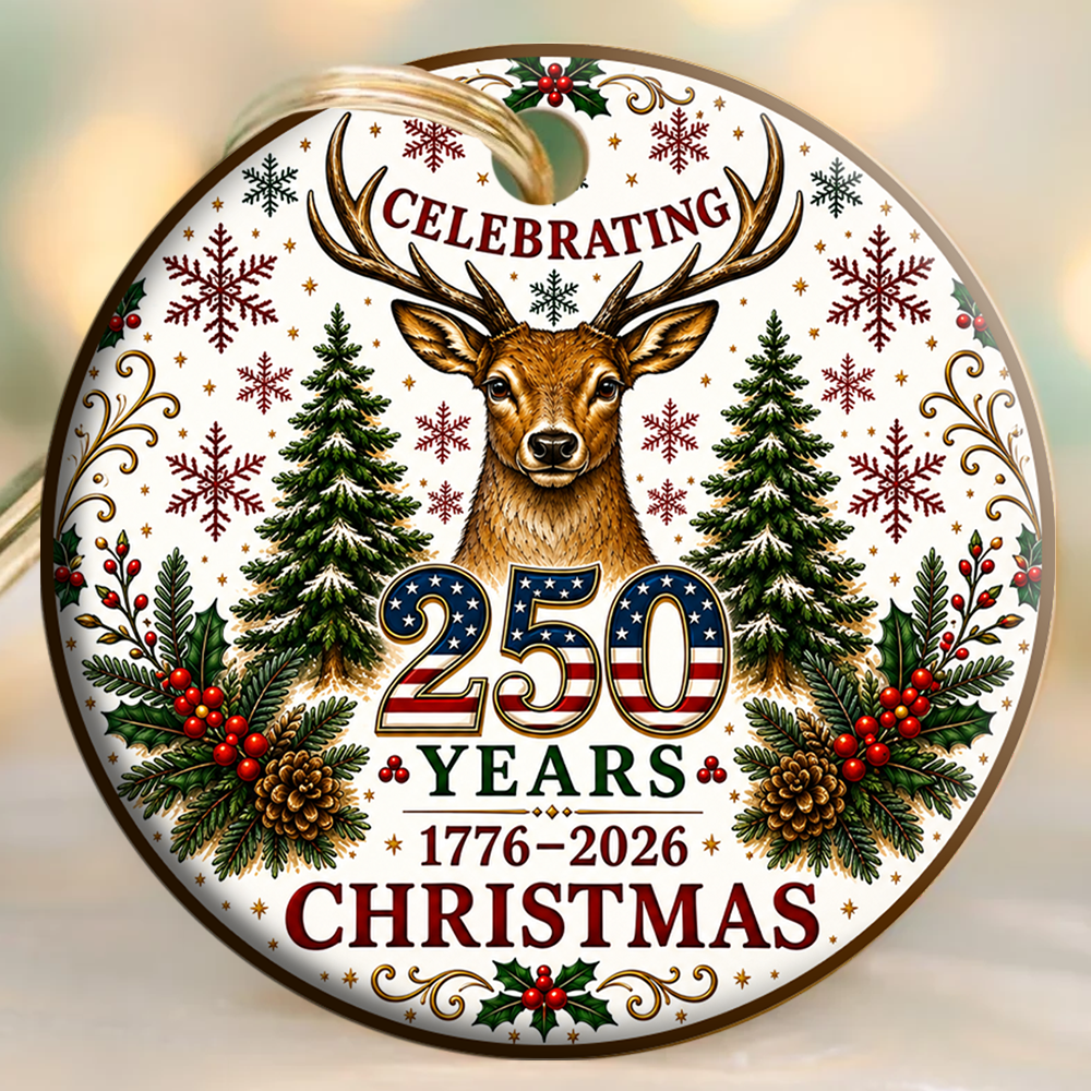 Celebrating 250 Years Circle Ornament