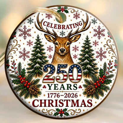 Celebrating 250 Years Circle Ornament