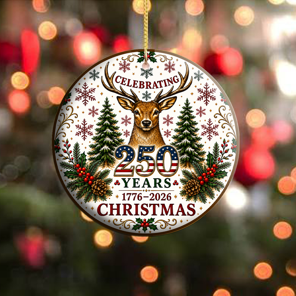 Celebrating 250 Years Circle Ornament