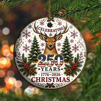 Celebrating 250 Years Circle Ornament